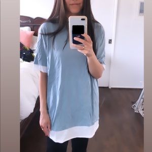 ASOS baby blue oversized tee